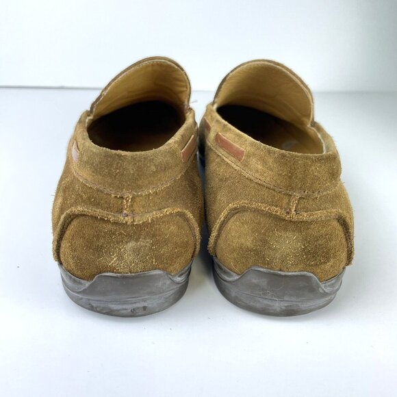 Salvatore Ferragamo Loafers‎ Men's 8 D Kiltie Tassel Brown Suede Leather Italy - Picture 7 of 8